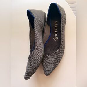 Rothy's Women's Black and Blue Flats